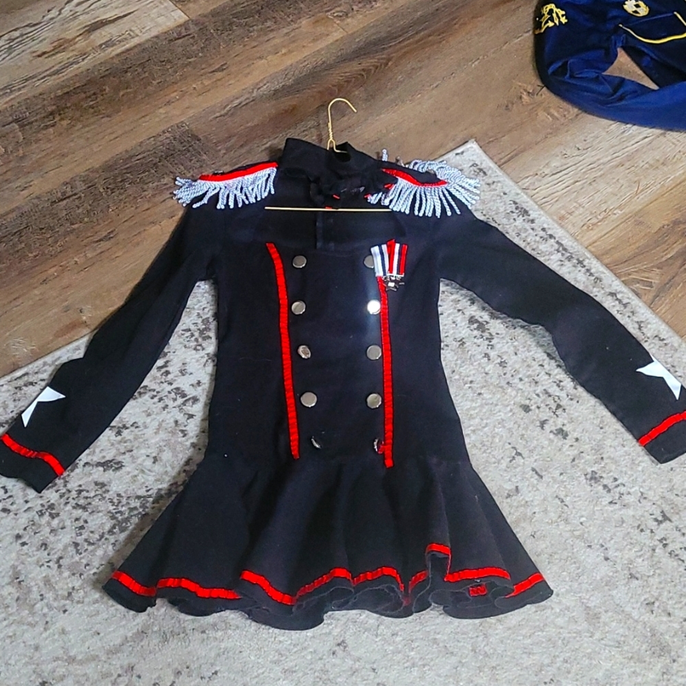 Sexy drill Sargent Halloween costume, black, red